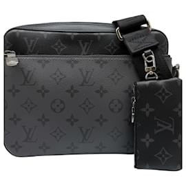 Louis Vuitton Monogram Eclipse Shoulder Bag Brown Black Monogram