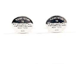 Gemelli Tiffany & Co. Return to Oval Argento