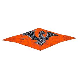 Hermès Lenço Losange Hermes Dragon Flash Laranja