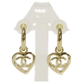 Orecchini a mezzo cerchio Chanel Gold D'oro