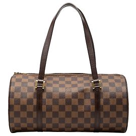 Louis Vuitton Brown Damier Ebene Papillon 30 Marrom