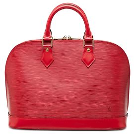 Louis Vuitton Red Epi Alma PM Rouge
