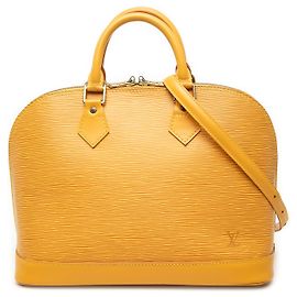 Louis Vuitton Yellow Epi Alma PM Yellow