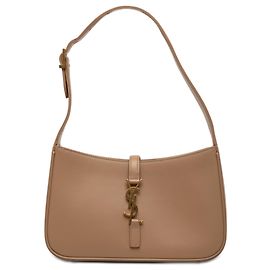 Saint Laurent Le 5 a 7 in pelle di vitello liscia marrone Marrone Marrone chiaro