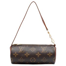 Louis Vuitton Brown Monogram Papillon Pochette Marron