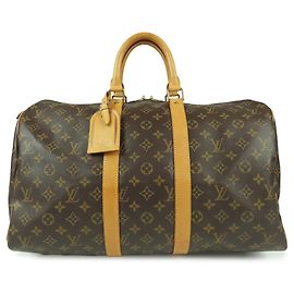 Louis Vuitton Brown Monogram Keepall 45 Brown