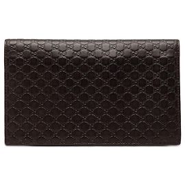 Gucci Brown Microguccissima Bifold Wallet Brown Dark brown
