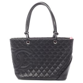 Chanel Black Large Lambskin Cambon Ligne Tote Black