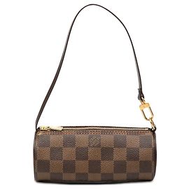Louis Vuitton Brown Damier Ebene Papillon Pochette Marron