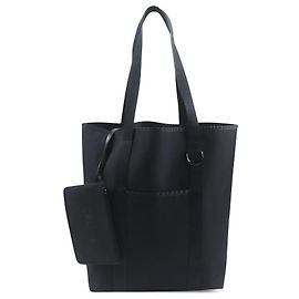 Céline Celine Black Nylon Trekking Vertical Cabas Tote Black