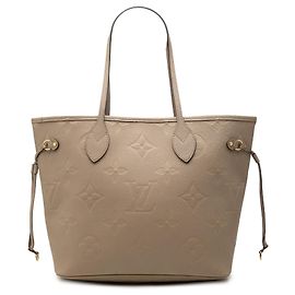 Louis Vuitton Beige Monogram Giant Empreinte Neverfull MM Beige
