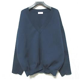 Autre Marque IIROT Dry touch V-Ausschnitt Strickpullover Blau Marineblau