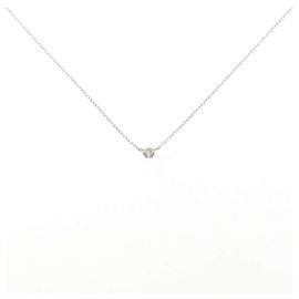 Autre Marque Collar de diamantes Au750 Plata