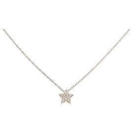 Autre Marque Au750 Diamond Necklace Pink