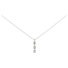 Autre Marque Collar de diamantes Pt900/Pt850 Plata