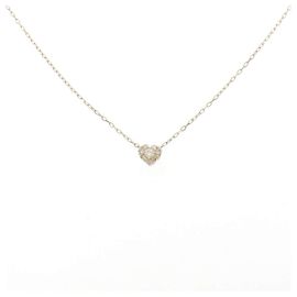 Autre Marque Collier Cœur en Diamants Au750 Doré