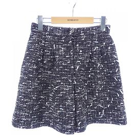 Chanel LOOK37 Shorts Braun Schwarz Weiß Braun Schwarz Weiß