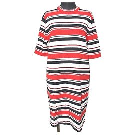 Vestido Pile MARC JACOBS Negro Blanco Roja