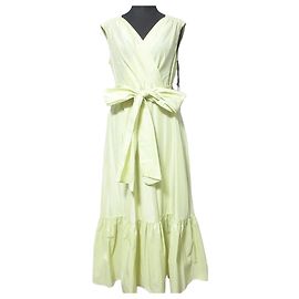 Autre Marque Grace Class Kleid aus leichtem Taft Gelb