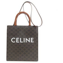 Céline Borsa Tote 2-Way Celine Vertical Cabas Triomphe Marrone
