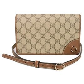 Borsa a tracolla Gucci Beige GG Supreme Beige