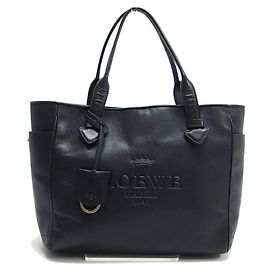 Sac cabas Loewe Heritage en cuir Noir