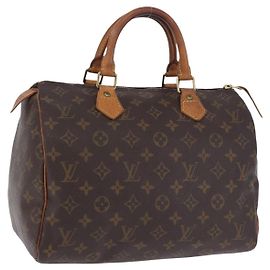 Bolsa de mão LOUIS VUITTON Monogram Speedy 30 M41526 LV Auth ka5804A Monograma