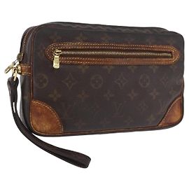LOUIS VUITTON Monogram Marly Dragonne GM Clutch Bag M51825 LV Auth BA14882 Monograma