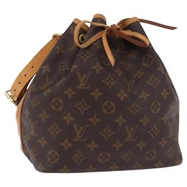 LOUIS VUITTON Bolsa de Ombro Monogram Petit Noe M42226 LV Auth 198317V Monograma
