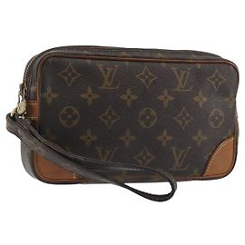 LOUIS VUITTON Monogram Marly Dragonne PM Clutch Bag M51827 LV Auth ka5798A Monograma