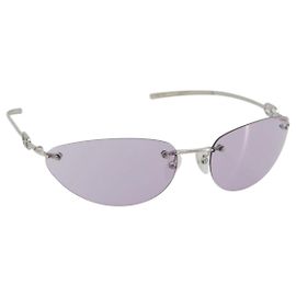 GUCCI Sonnenbrille Metal Purple Silver Auth 196672M Silber Lila