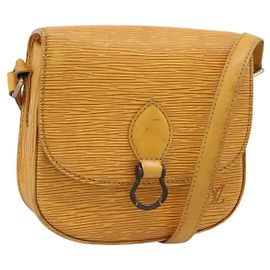 LOUIS VUITTON Epi Saint Cloud PM Shoulder Bag Yellow M52219 LV Auth 196426 Jaune