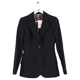 Dolce & Gabbana Black Wool Blazer Black