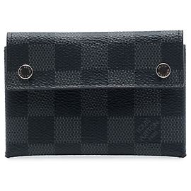 Black Louis Vuitton Damier Graphite Compact Modulable Wallet Small Wallets Black