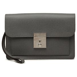 Louis Vuitton Taiga Neo Belaia Clutch Grau Grau
