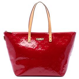 Bolso Tote Louis Vuitton Monogram Vernis Bellevue GM Rojo Roja