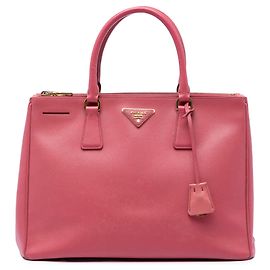 Tote Prada Large Saffiano Lux Galleria Double Zip Rosa Rosa