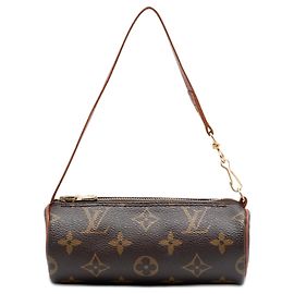 Sac à main Louis Vuitton Monogram Papillon Pochette Marron Marron