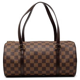 Sac à main Louis Vuitton Damier Ebene Papillon 30 Marron Marron