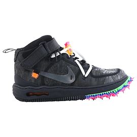 NIKE × OFF-WHITE AIR FORCE 1 MID Sneakers alte in mesh Nero, Taglia EU 42 Nero