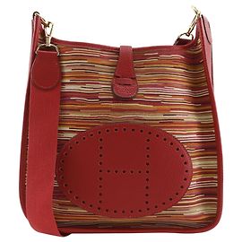 Hermès Sac à épaule Hermes Evelyne 1PM Rouge