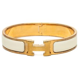 Hermès Hermes Click H PM Bangle Bracelet White Golden