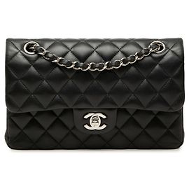 Borsa a tracolla Chanel Coco Mark Matelassé Double Flap Nero