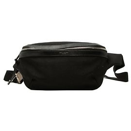Bolsa Sling Saint Laurent em lona e couro preto Preto