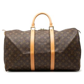 Bolsa Boston Louis Vuitton Monogram Keepall 50 Marrom