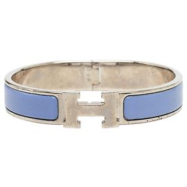 Hermès Hermes Click H PM Bangle Silvery Purple