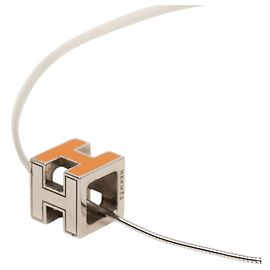 Hermès Collar Hermes Cage d'H H-Cube en Plata 925 Otro