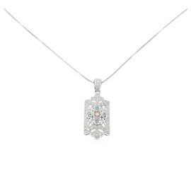 Autre Marque Colar de Diamantes Au750 Prata