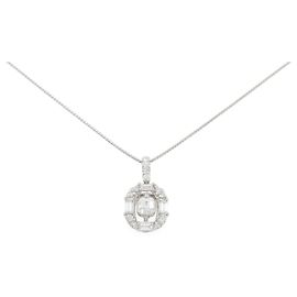Autre Marque Collar de diamantes Pt900/Pt850 Plata