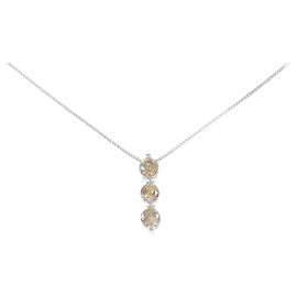 Autre Marque Colar de Diamantes Au750 Prata